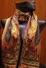 Exclusive Satin Crepe and Wool Pure Silk Stoles